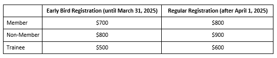 2025 Conference Pricing